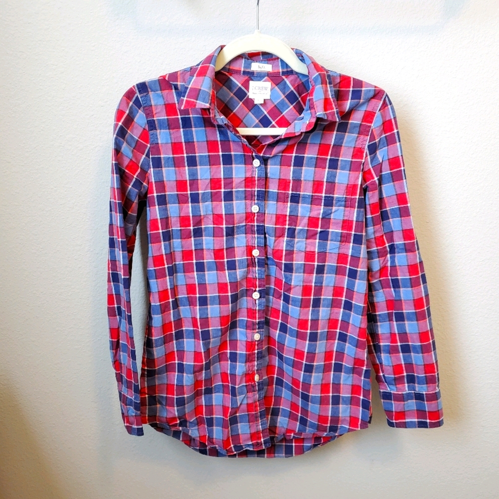 JCrew Plaid Button-up